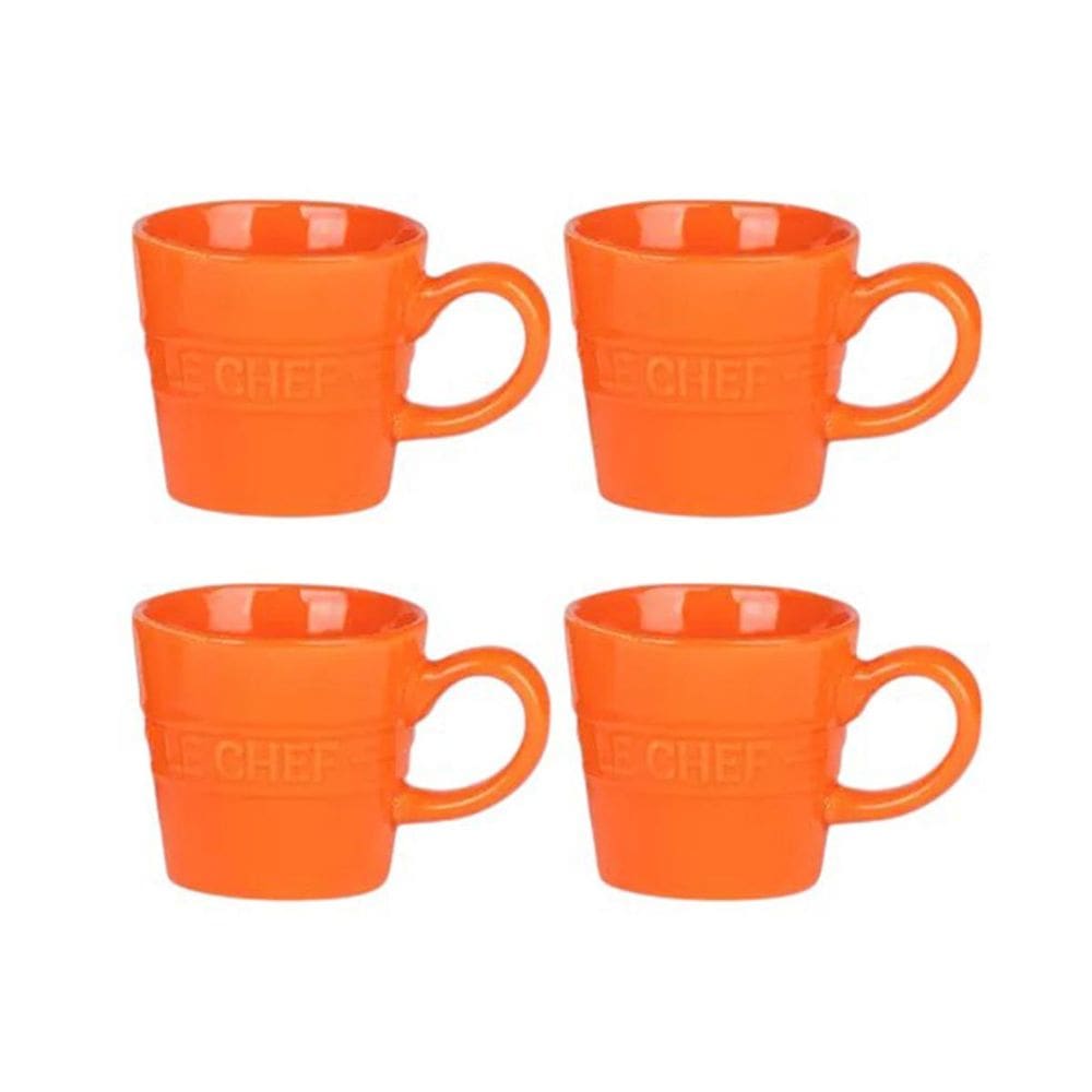 Jogo De 4 Canecas Para Café 110Ml Le Chef Hauskraft