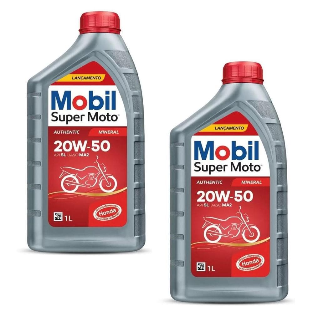Óleo Semissintetico Motos Mobil 10W-30 Api Sl - 2 Litros