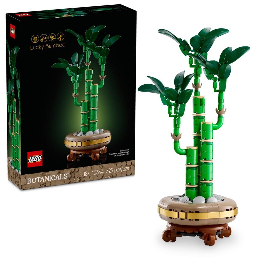 Conjunto de construção LEGO Botanicals Lucky Bamboo 10344 com 325 peças