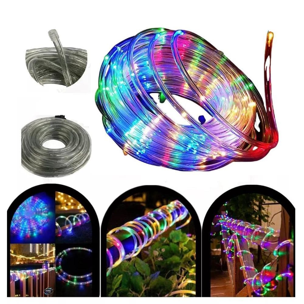 Mangueira Pisca 8 Funções À Prova D`Água Colorido 10 Metros