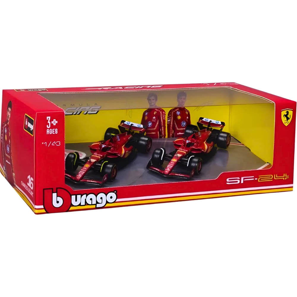 Carrinho Realista Scuderia Ferrari Racing 2-Pack 1:43 Maisto