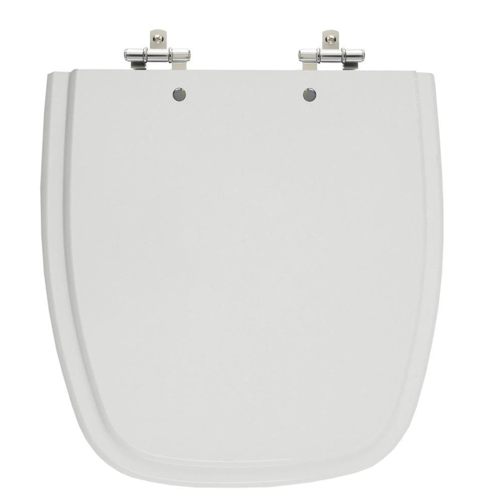 Assento Laqueado Versato/Fit Cinza Prata Tampa Vaso Celite