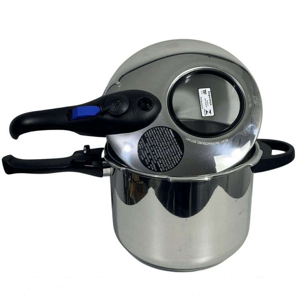 Panela De Pressão Fec Externo 6 L Visor Grande Inox Mta