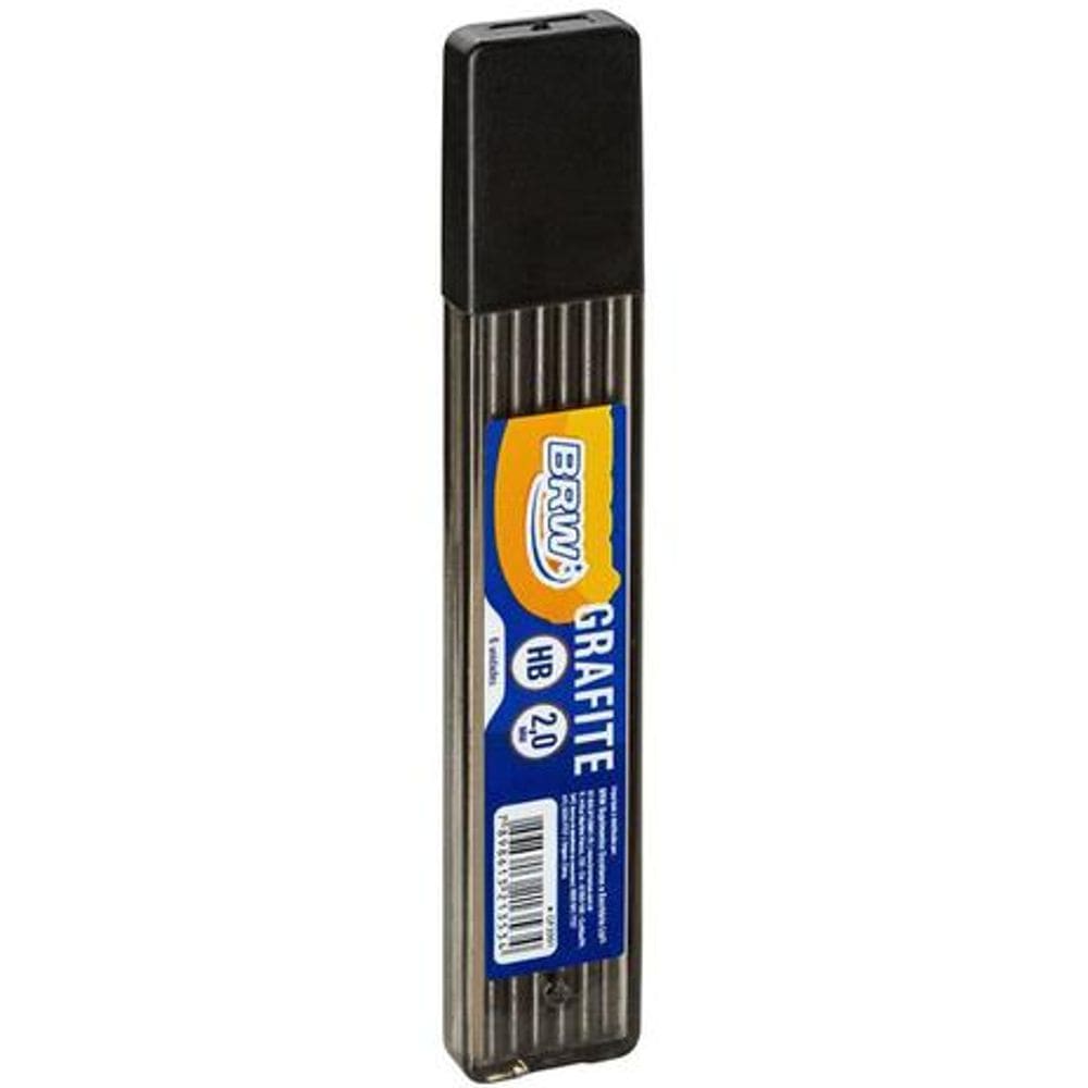 Grafite 2.0mm HB Tubo c/ 6 grafites cada - BRW