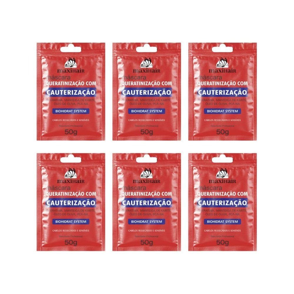 Sache Maxihair 50G Cauterizacao - Kit Com 6Un
