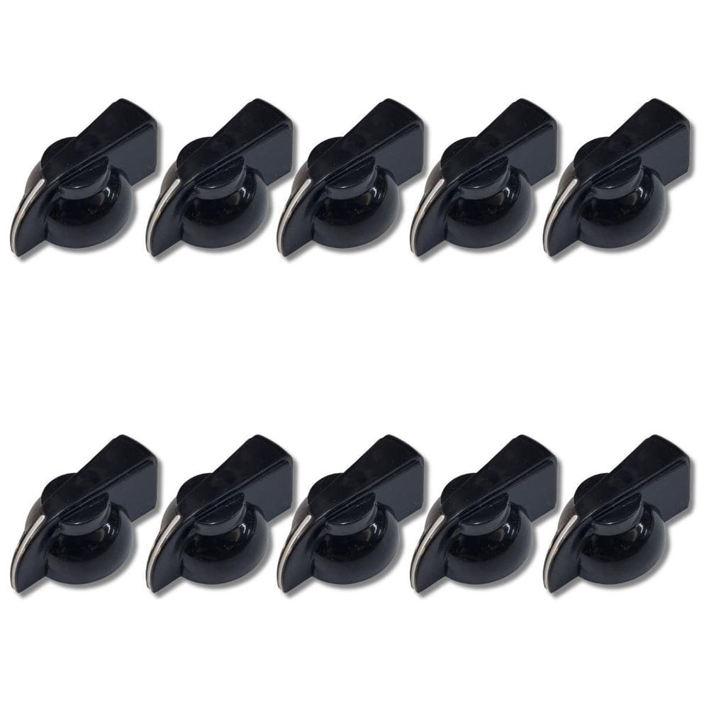 Kit 10 Knob Chicken Head Amplificador Pedal Abs Preto