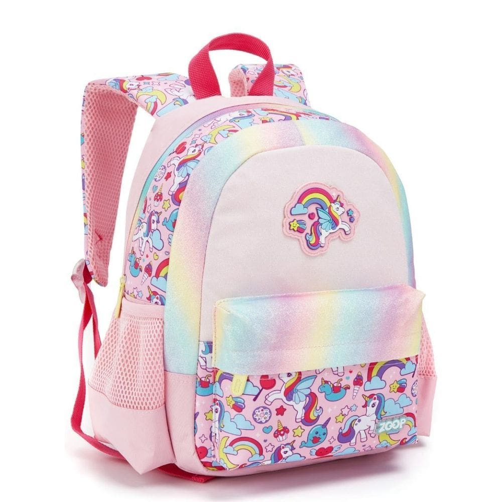 Mochila Costas Meninas Unicórnio Seanite Escola Creche Rosa