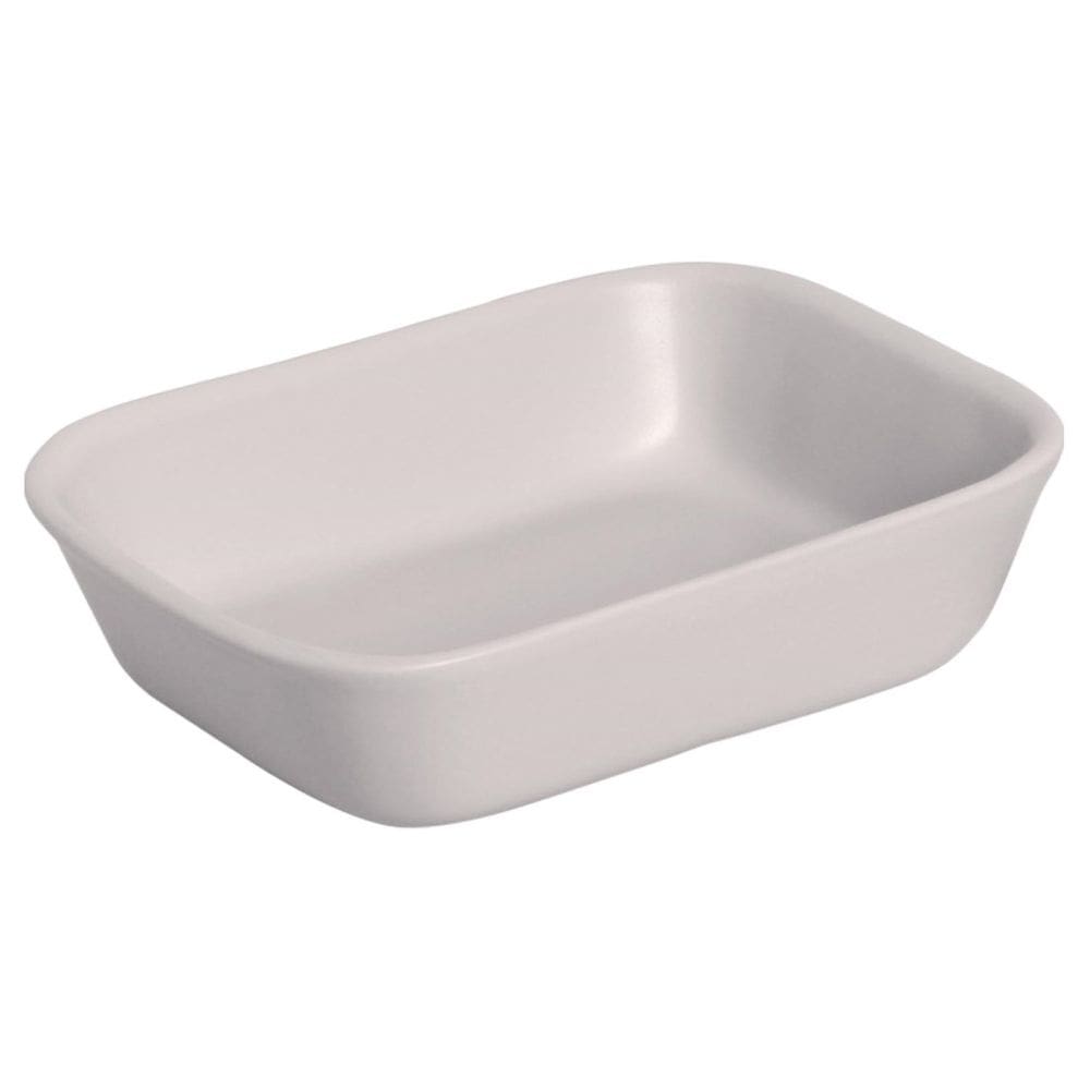 Assadeira Oval Nova 20x15x5 cm Branca