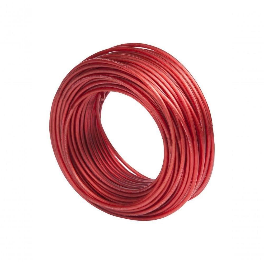 Cabo De Potencia Technoise 100% Cobre Vermelho 6 Mm Rolo 50