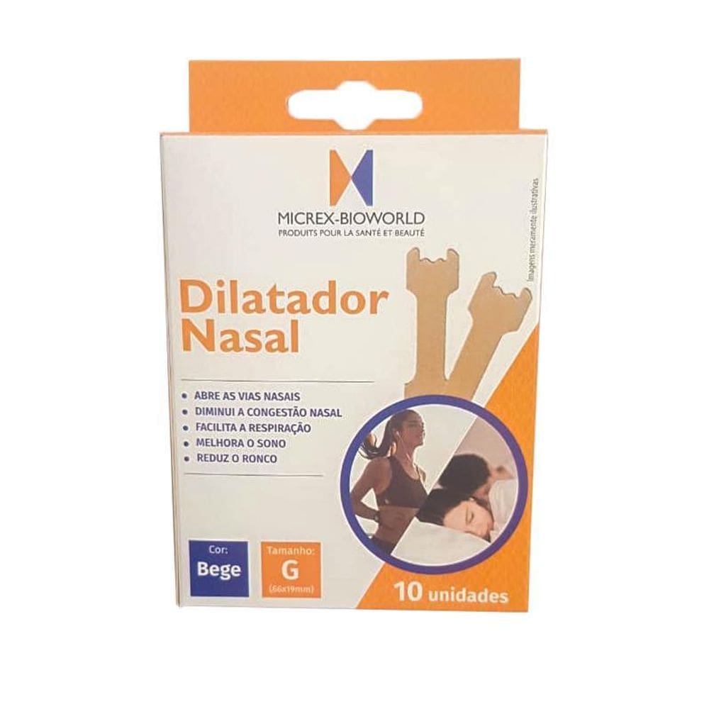 Dilatador Nasal Micrex Bioworld Tamanho G - 10 Unidades