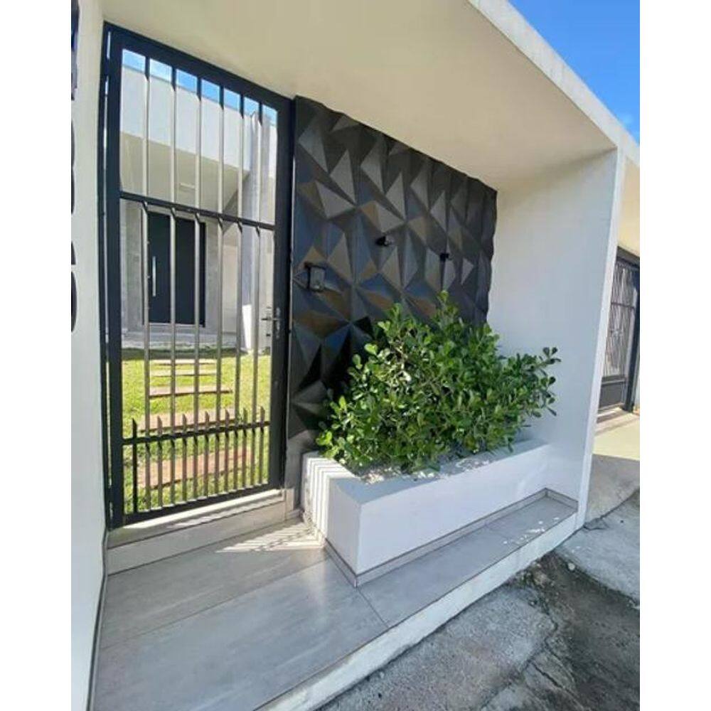 12 Placas 3D Pvc Painel Trapézio Revestimento Parede 50X50Cm
