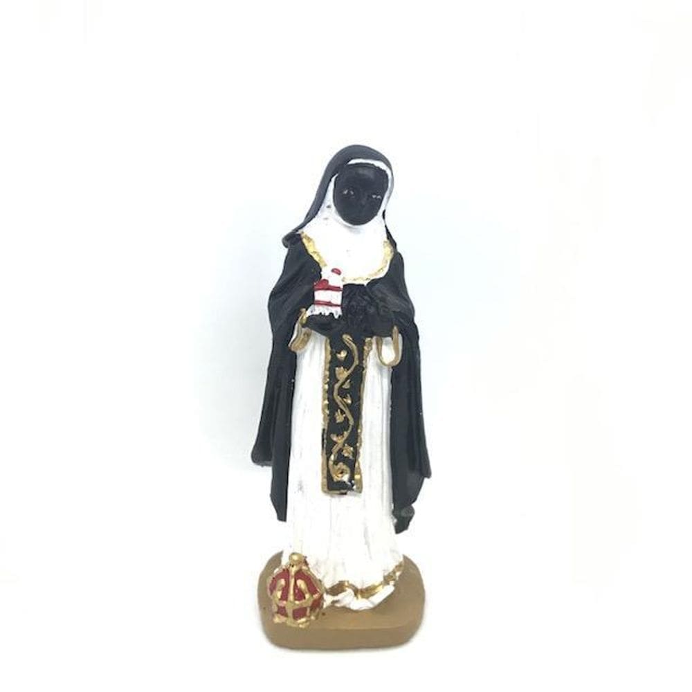 Santa Efigênia Escultura Em Resina 7 Cm