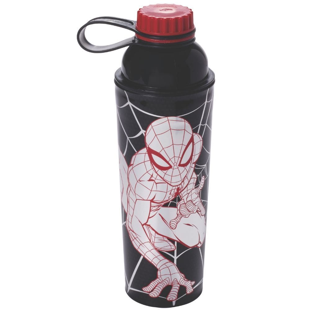 Garrafa vip com tampa rosca 660ml Homem Aranha Plasutil ref.16014