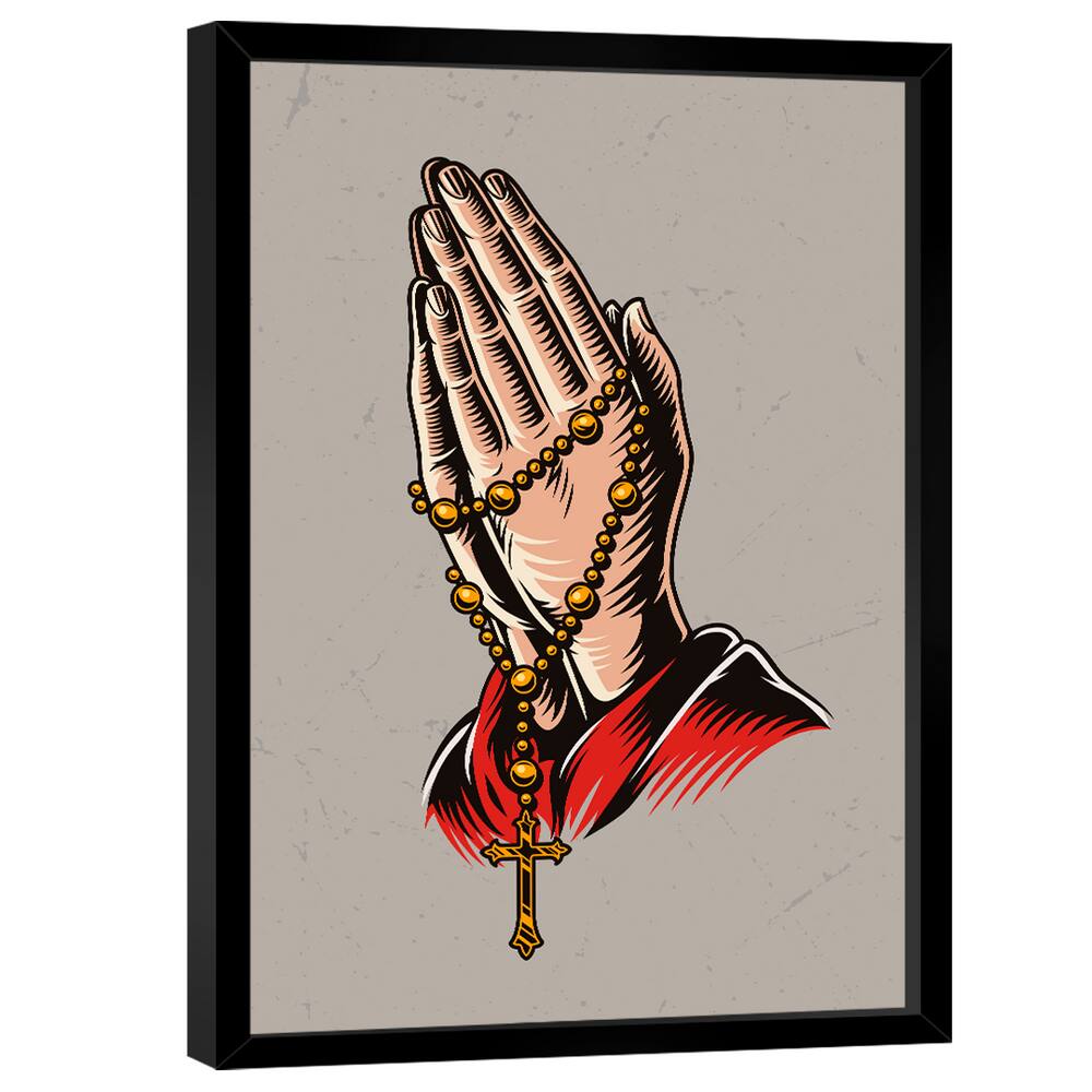 Quadro Decorativo Mãos de Oração