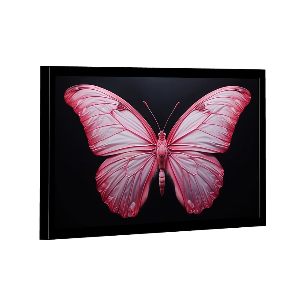 Quadro Decorativo Borboleta Rosa