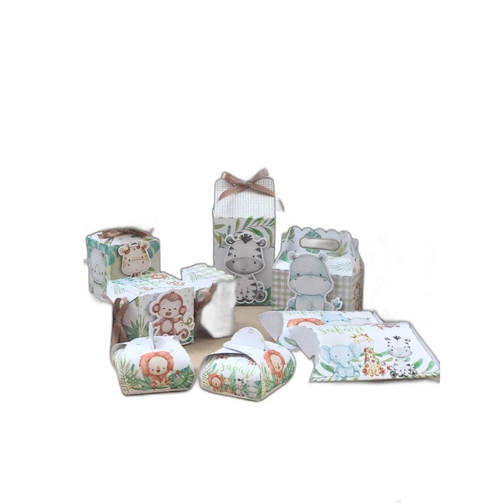 Kit Festa Safári Bebê 10 Unidades | Montagem Prática