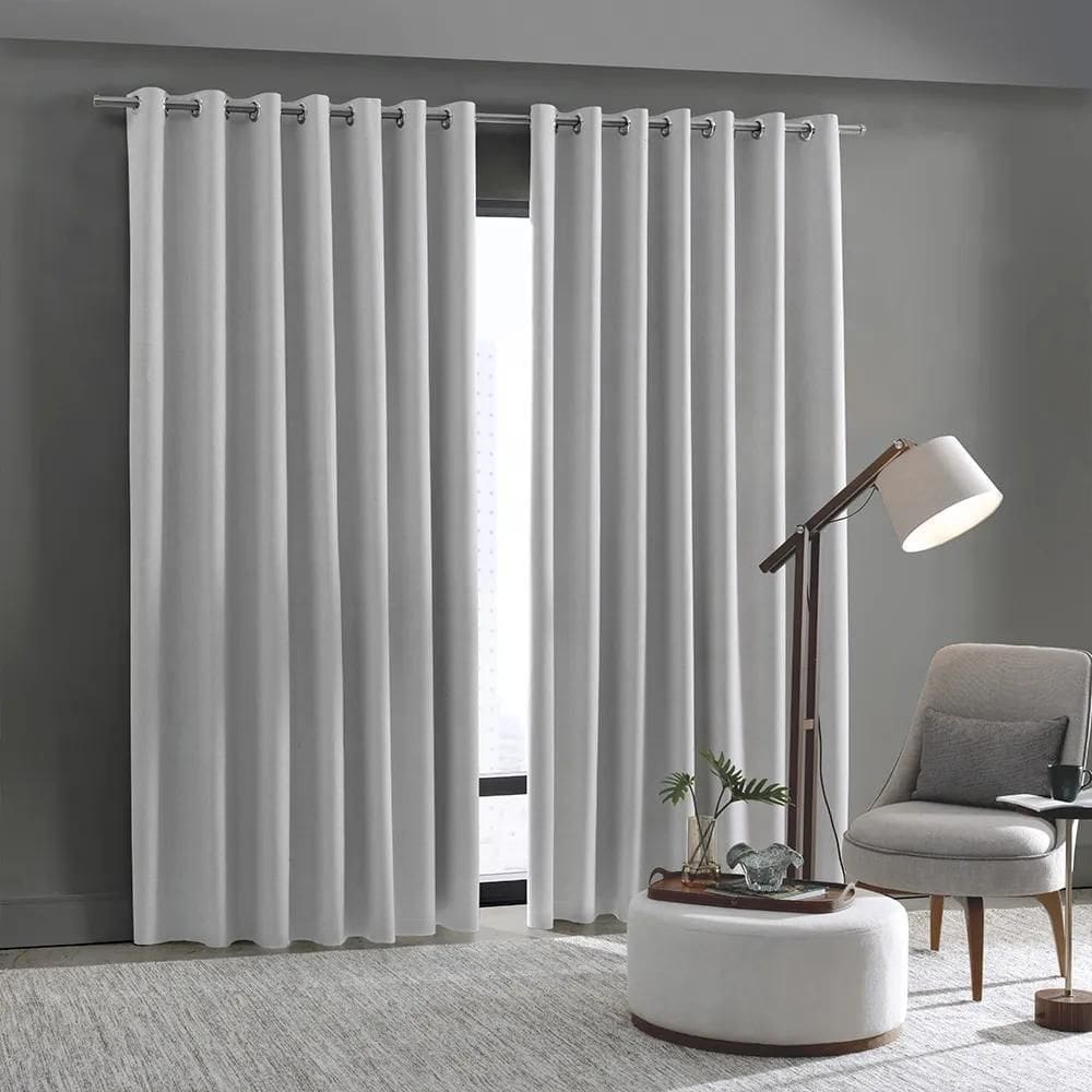 Cortina Blackout 100% Linen 5,4 X 2,7 - Bella Janela Areia