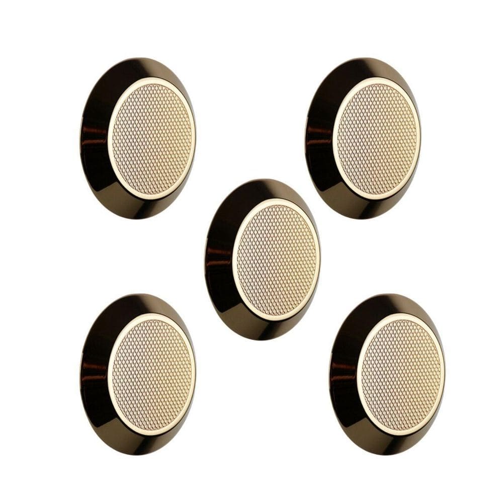 Kit 5 Puxador Para Moveis Ponto Disk G Gold Brilhante Zen