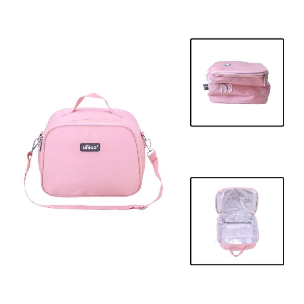 Bolsa Lancheira Porta Marmita Térmica Alça Removível - Rosa