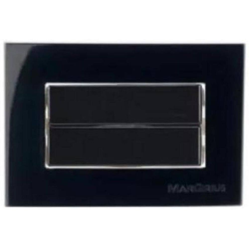 2 Pc Interruptor Duplo Móveis Margirius Preto 10A