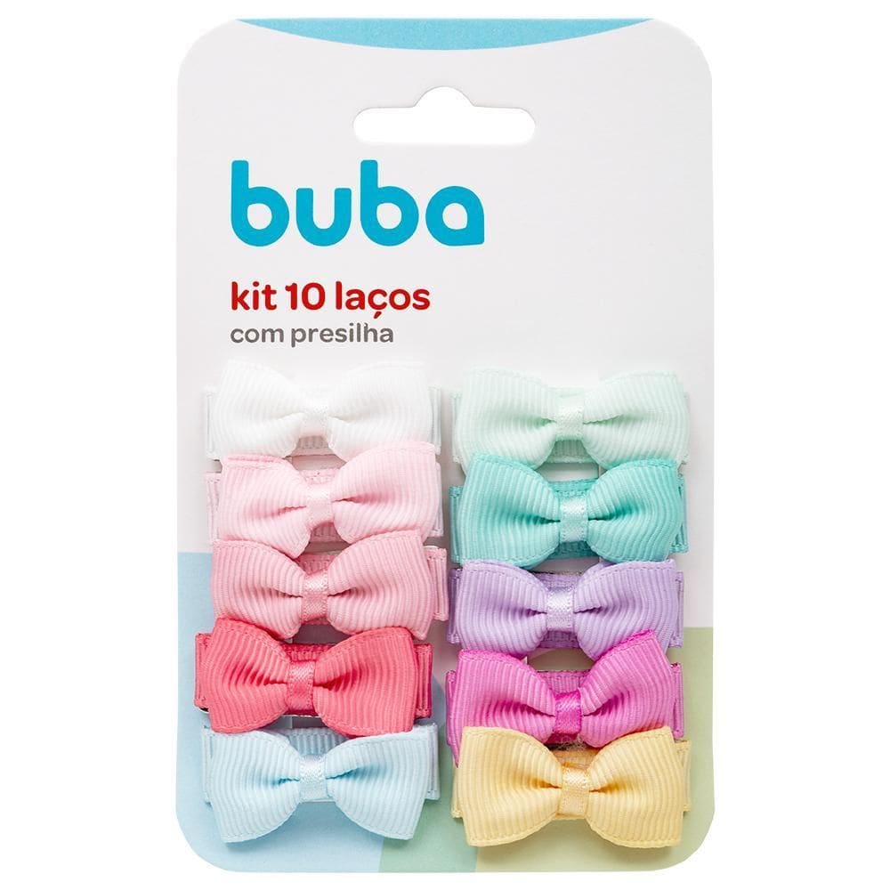 Kit Com 10 Laços Com Presilha 15301 - Buba