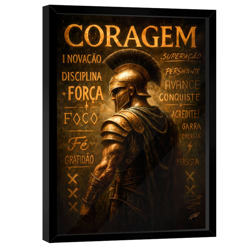 Quadro Decorativo Espartano Motivacional