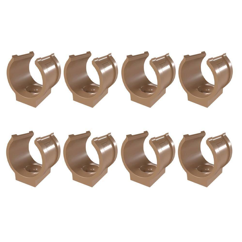 Kit 8 Abraçadeira Impacto Cano 25Mm 3/4`` Marrom Estrela