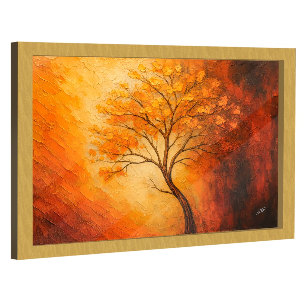 Quadro Decorativo Árvore da Vida Espatulada