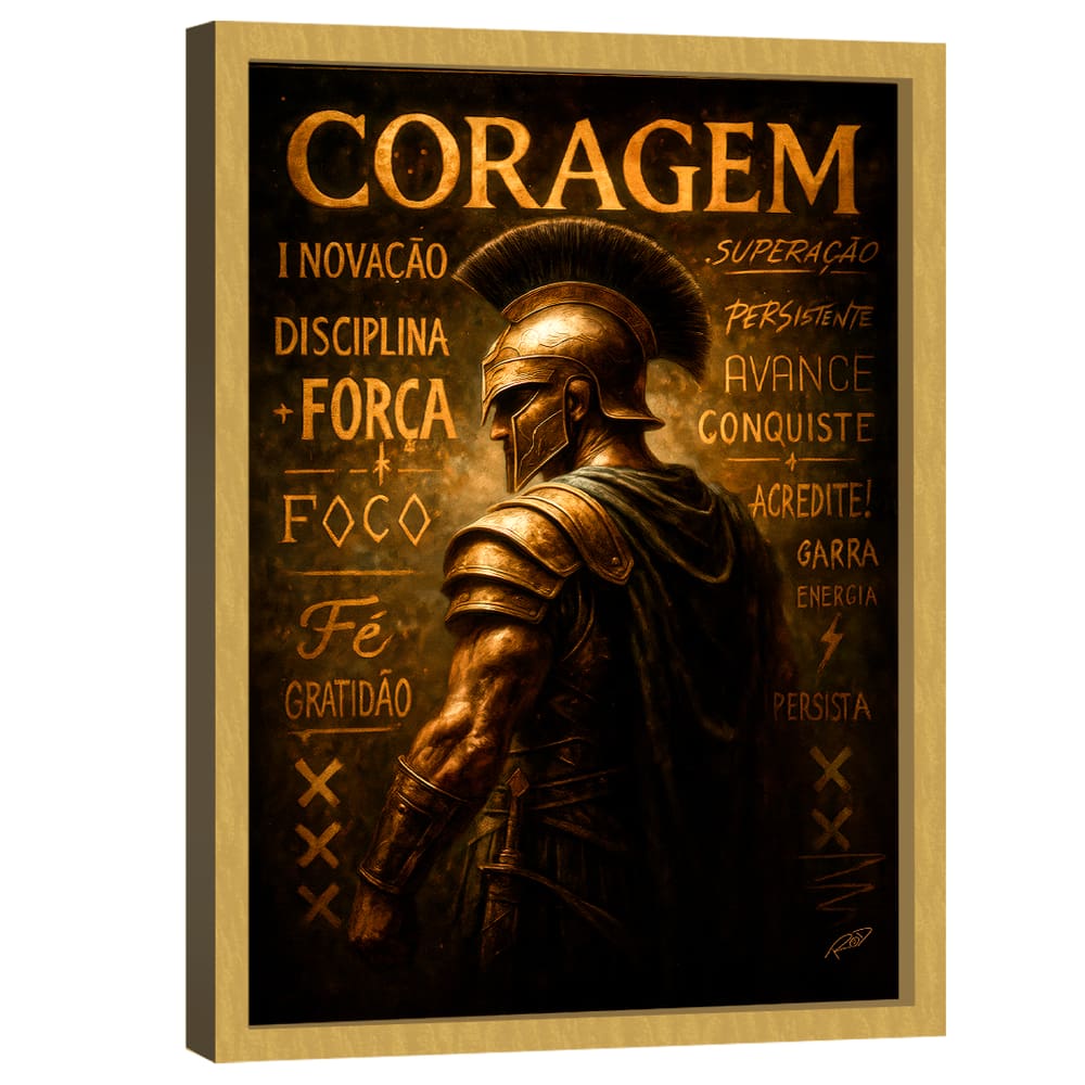 Quadro Decorativo Espartano Motivacional