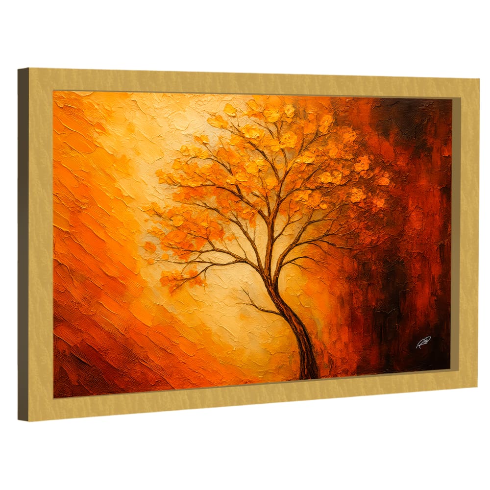 Quadro Decorativo Árvore da Vida Espatulada