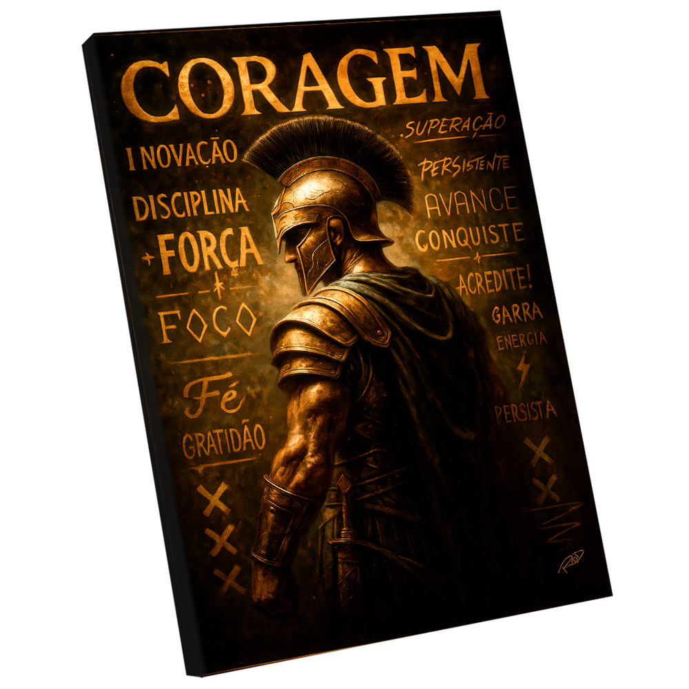 Quadro Decorativo Espartano Motivacional