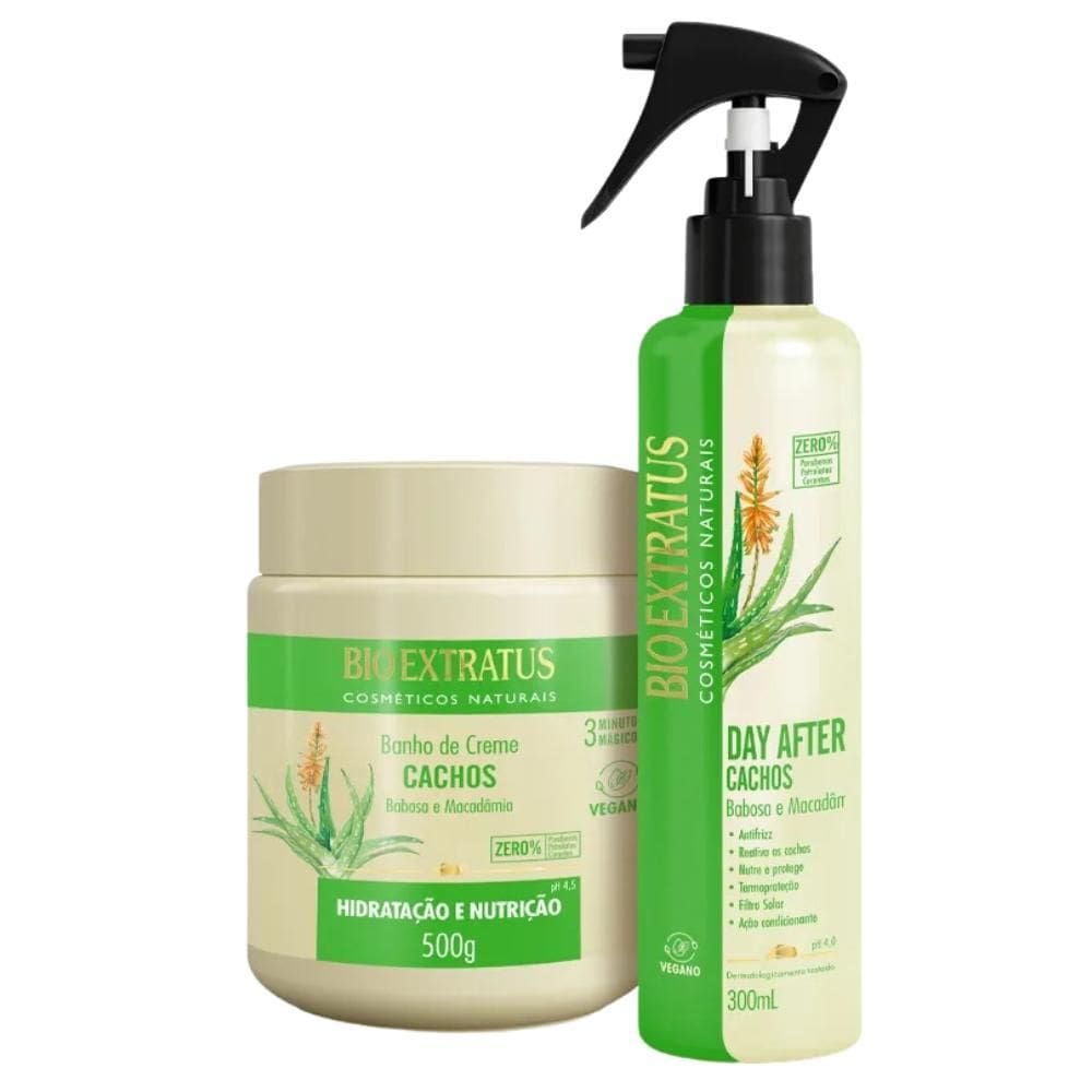 Kit Bio Extratus Cachos Banho De Creme 500Ml/G + Day After