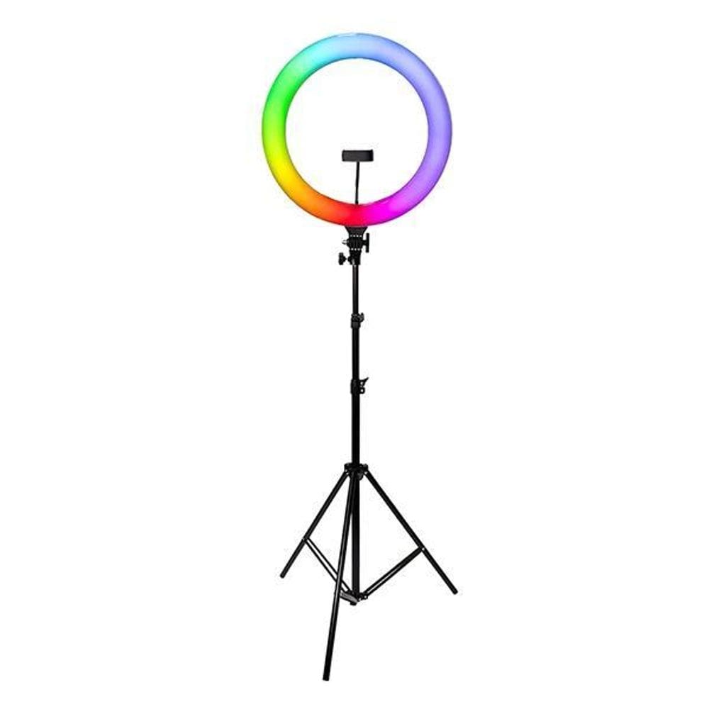 Ring Light De 12 Polegadas Rgb Com Tripé Ajustável 1,6M