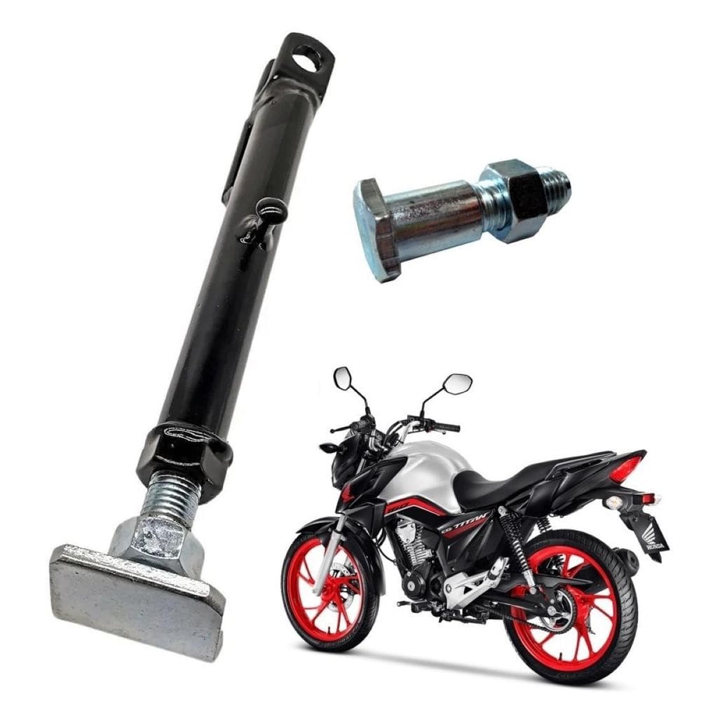 Cavalete Lateral Regulagem Parafuso Biz Pop Titan Fan Factor