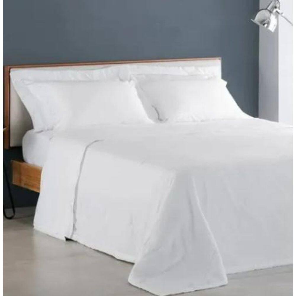 Jogo De Cama Queen Damask Square Branco