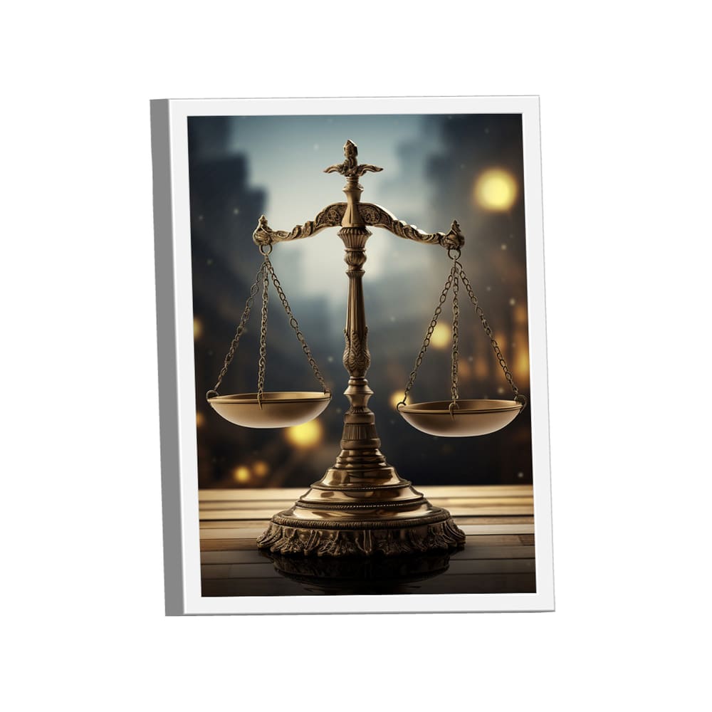 Quadro Decorativo Balança da Justiça
