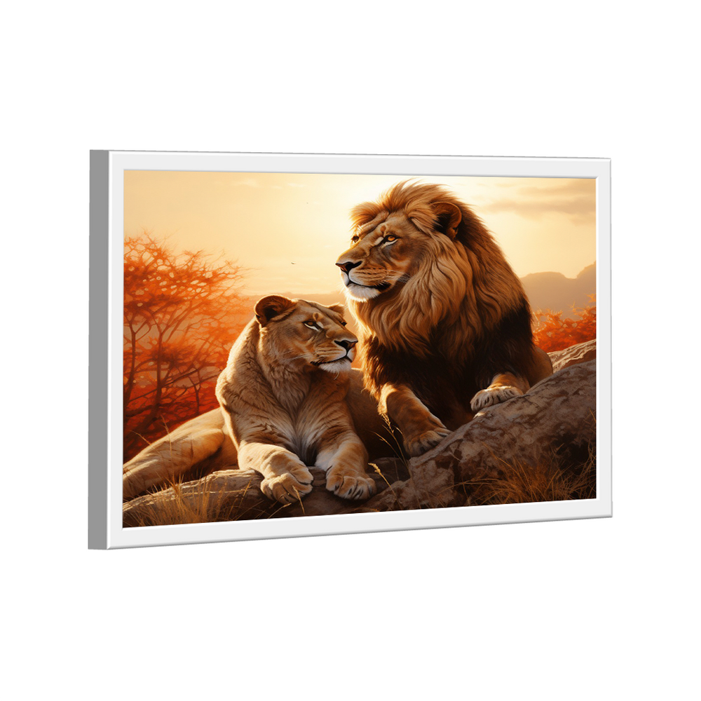 Quadro Decorativo Casal na Rocha -- BR ARTES