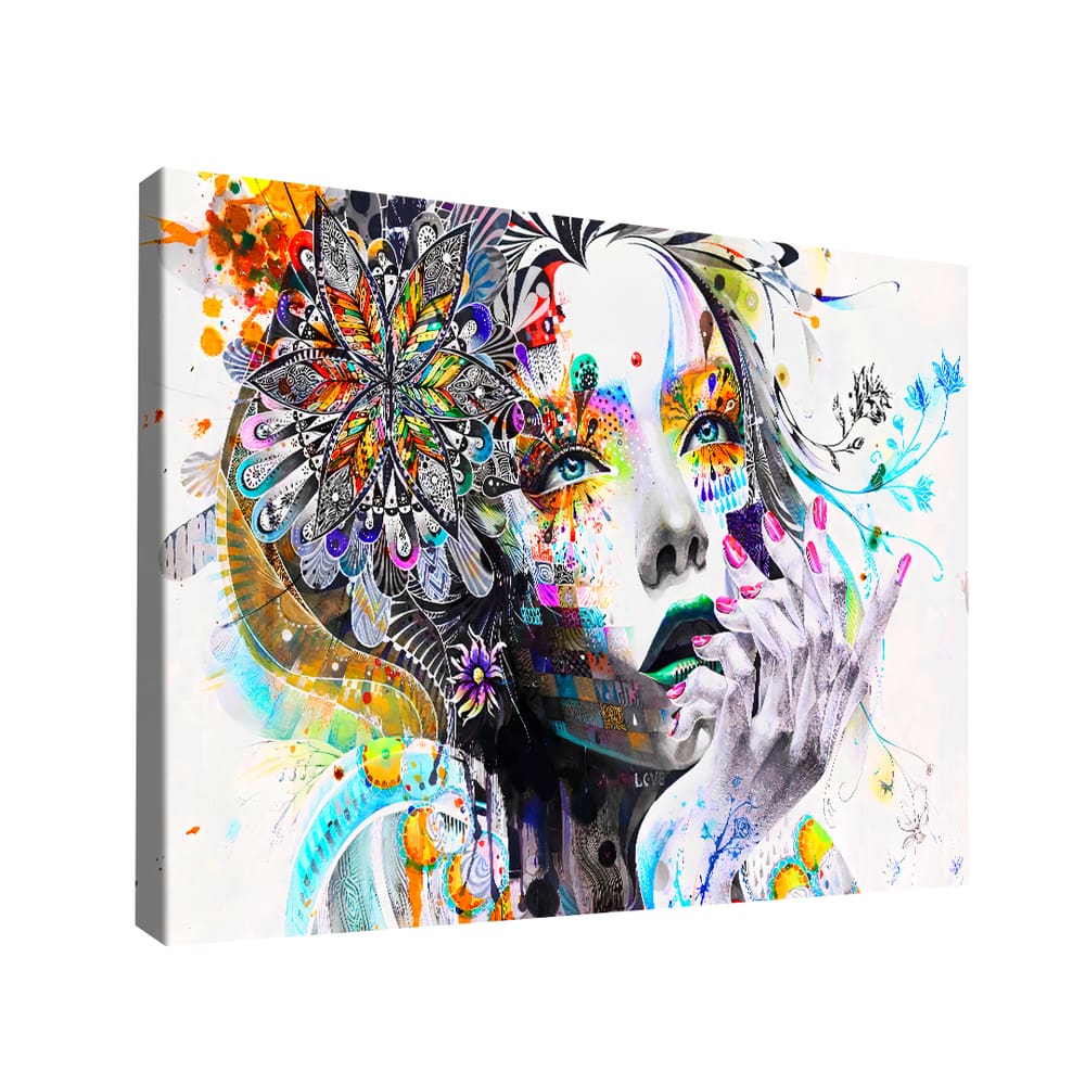 Quadro Garota Grafite