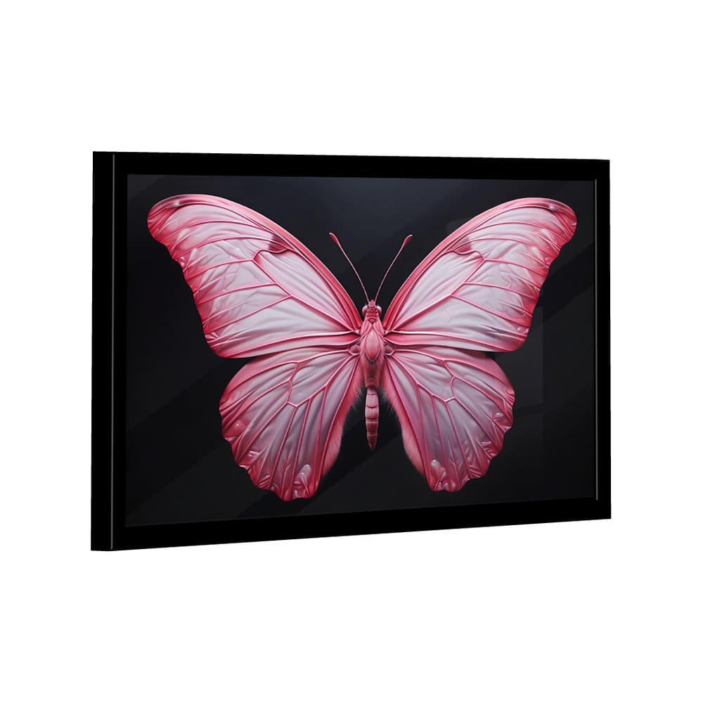 Quadro Decorativo Borboleta Rosa