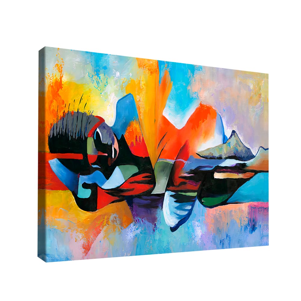Quadro Decorativo  Abstrato Mulher -- BR ARTES