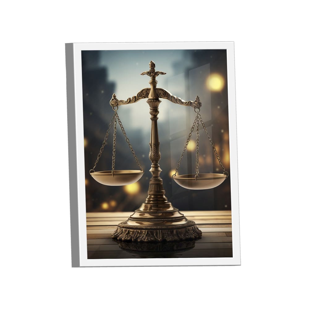 Quadro Decorativo Balança da Justiça