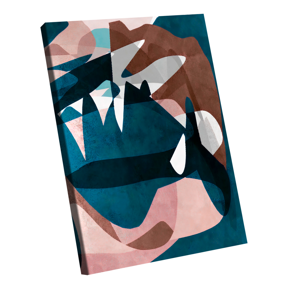 Quadro Decorativo Abstrato Camuflado -- BR ARTES