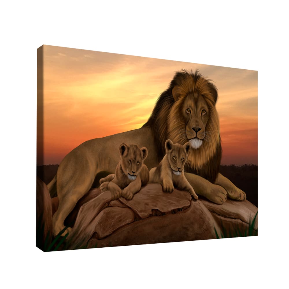 Quadro Decorativo Leões da África
