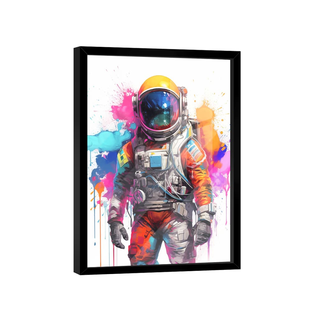 Quadro Decorativo Astronauta Grafite Colors