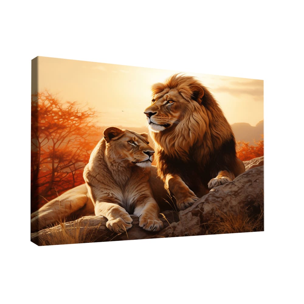 Quadro Decorativo Casal na Rocha -- BR ARTES