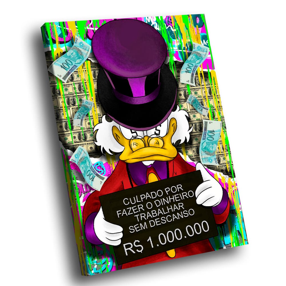 Quadro Decorativo Tio Patinhas Culpado