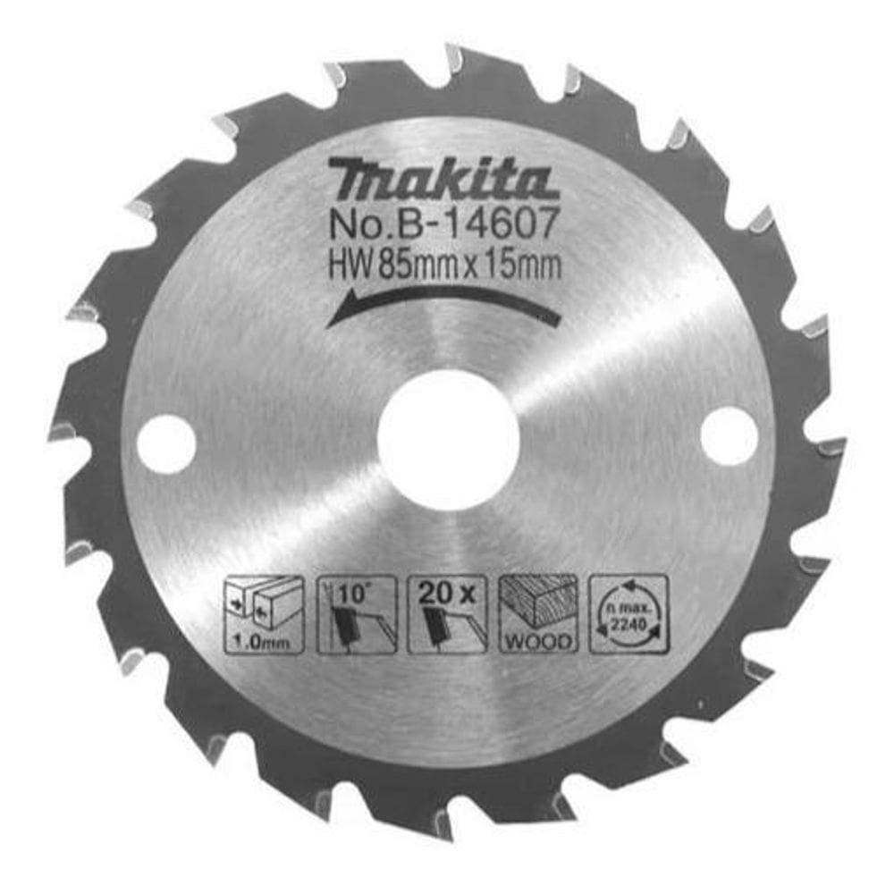 Makita B-14607 Disco De Serra Tct 85Mmx15Mmx20T Hs300 Hs301