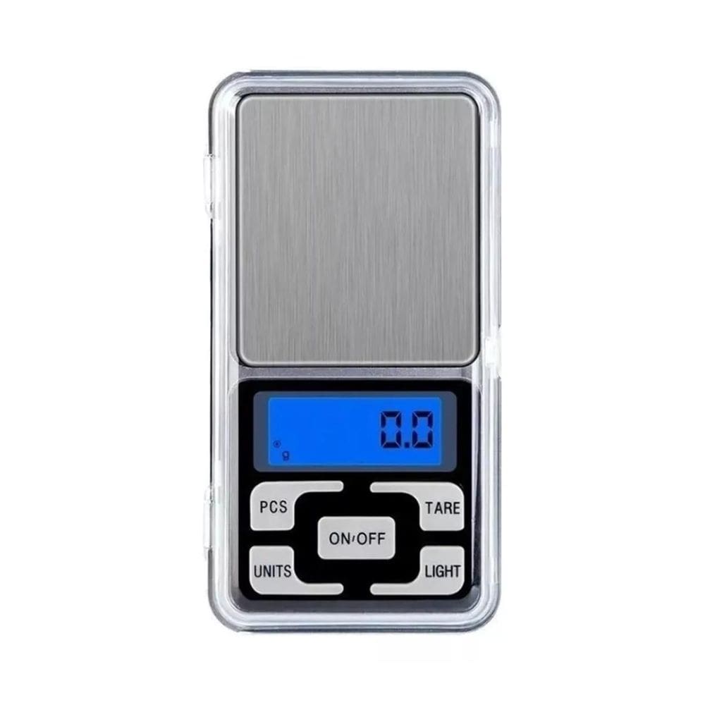 Mini Balança Digital Alta Precisão Bandeja 500G Cor Prateado