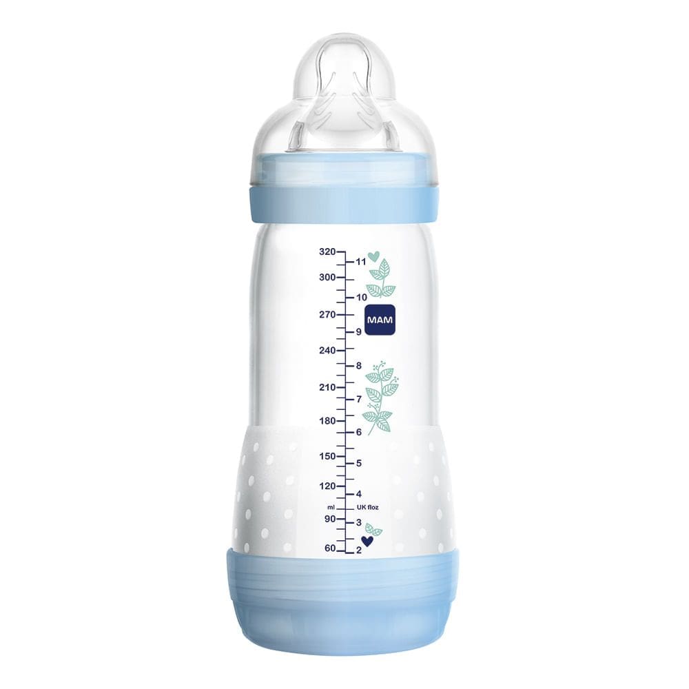 Mamadeira Mam Easy Start First Bottle Bico de Silicone Desenhos diversos 320ml 4+ Meses Boys Ref:4677