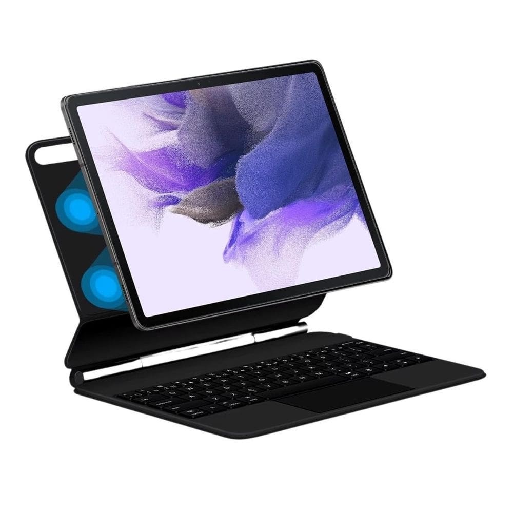 Case Magnética Imã Teclado Para Samsung Tab S7 Fe 12.4 T730